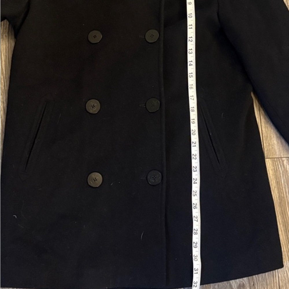 L.L. Bean Women's Black Peacoat EUC wm sz 10 - Picture 3 of 7